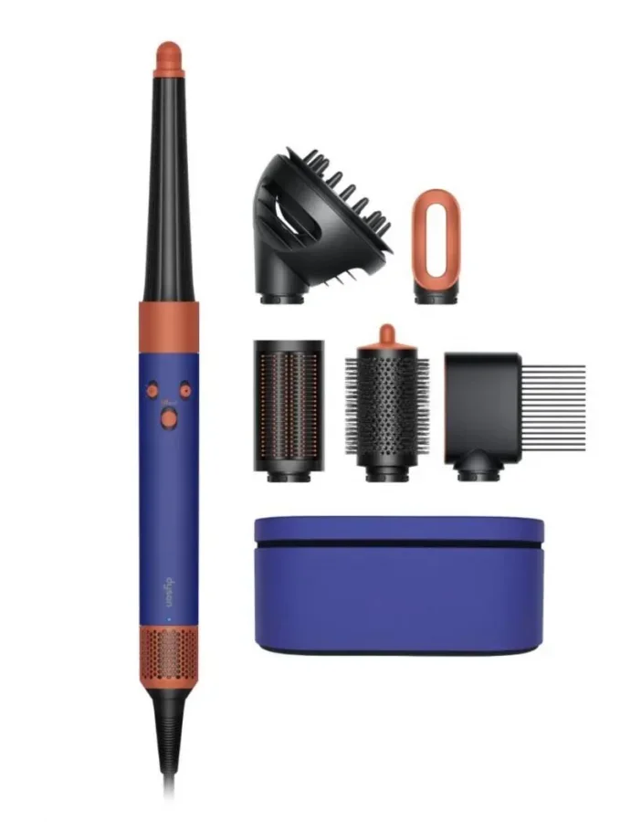 Фен-стайлер Dyson Airwrap i.d. Long HS08 Straight Wavy Vinca Blue/Topaz (Винка / Топаз)
