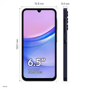 Смартфон Samsung Galaxy A15 4/128 ГБ, темно-синий