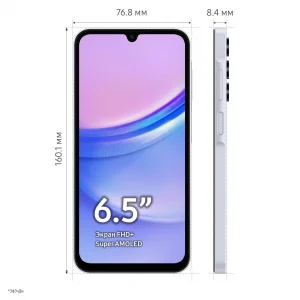 Смартфон Samsung Galaxy A15 4/128 ГБ, Голубой