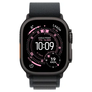 Часы Apple Watch Ultra 3 GPS 49 мм, корпус черный титан (Black Titanium), ремешок Alpine, черный (Black), размер: S