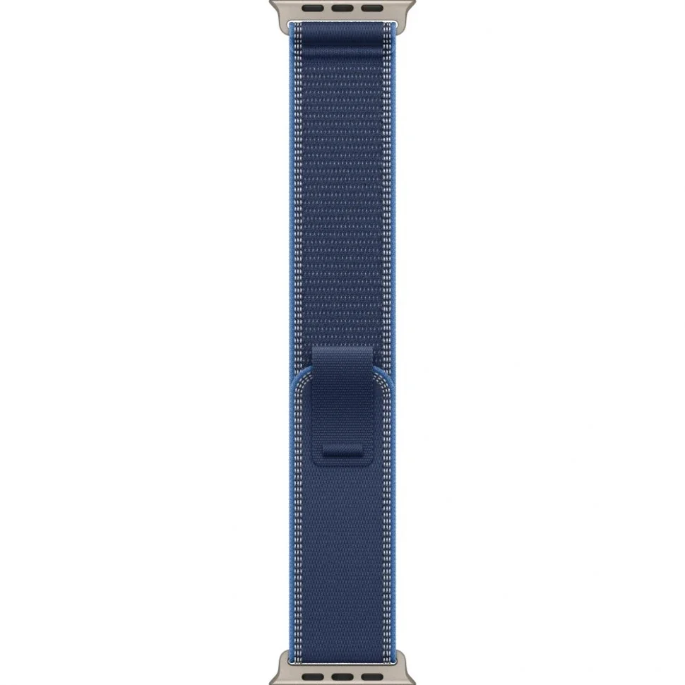 Часы Apple Watch Ultra 3 GPS 49 мм, корпус натуральный титан (Natural Titanium), ремешок Trail, синий/ярко-синий (Blue/Bright Blue), размер: S/M