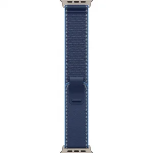 Часы Apple Watch Ultra 3 GPS 49 мм, корпус натуральный титан (Natural Titanium), ремешок Trail, синий/ярко-синий (Blue/Bright Blue), размер: M/L