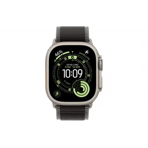 Часы Apple Watch Ultra 3 GPS 49 мм, корпус натуральный титан (Natural Titanium), ремешок Trail, черный/угольный (Black/Charcoal), размер: M/L