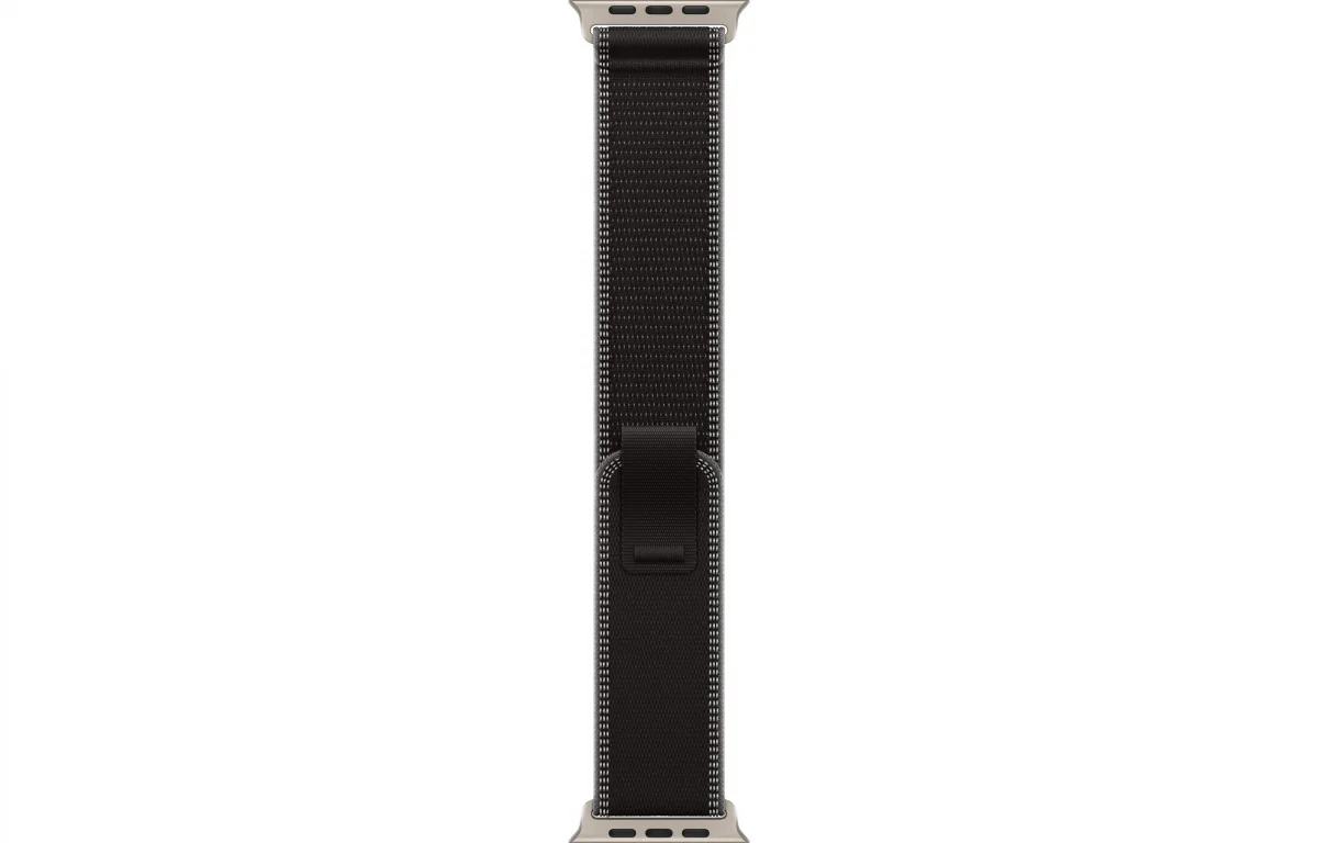 Часы Apple Watch Ultra 3 GPS 49 мм, корпус натуральный титан (Natural Titanium), ремешок Trail, черный/угольный (Black/Charcoal), размер: M/L