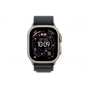 Часы Apple Watch Ultra 3 GPS 49 мм, корпус натуральный титан (Natural Titanium), ремешок Alpine, черный (Black), размер: M