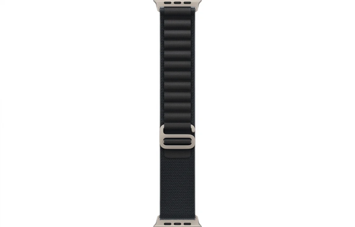 Часы Apple Watch Ultra 3 GPS 49 мм, корпус натуральный титан (Natural Titanium), ремешок Alpine, черный (Black), размер: L
