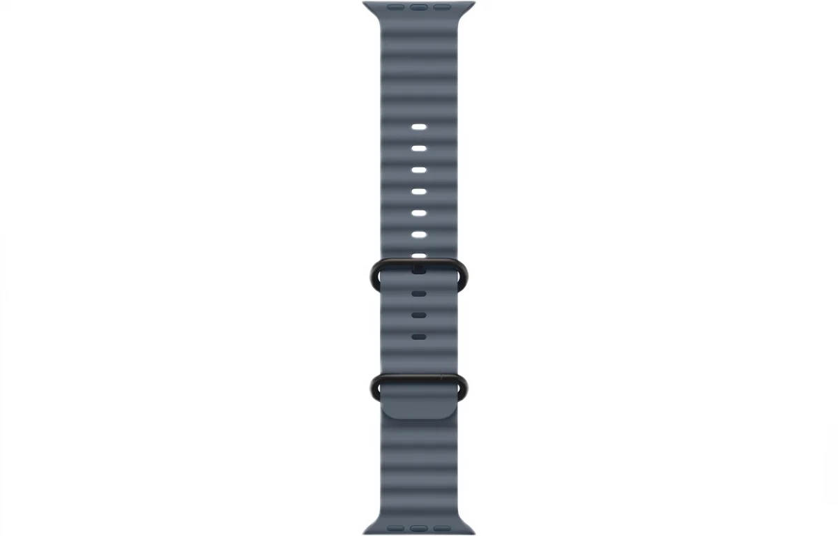 Часы Apple Watch Ultra 3 GPS 49 мм, корпус натуральный титан (Natural Titanium), ремешок Ocean, якорный синий (Anchor Blue)