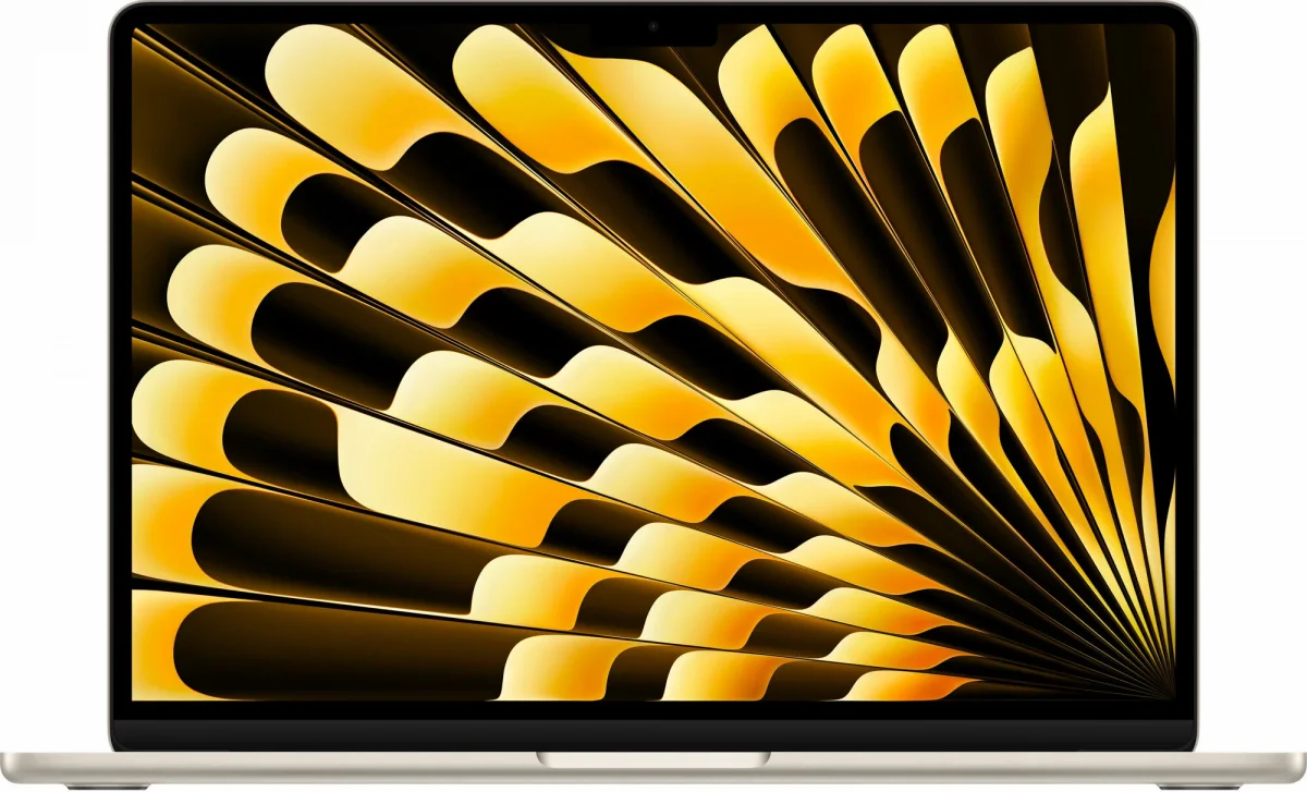 Ноутбук Apple MacBook Air 15&rdquo; MDVE4 (M5 10-Core, GPU 8-Core, 16GB, 1TB) Сияющая звезда (Starlight)